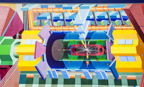 Genève Suisse Septembre 2014 Composants Accélérateur Particules Cern Situé Sous — Photo