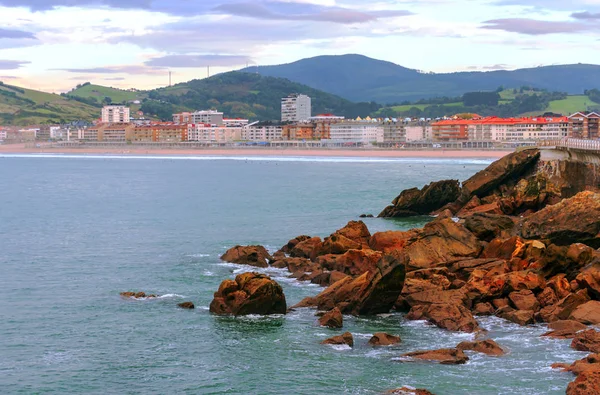 Wybrzeże San Sebastian Północy Hiszpanii Morzu Kantabryjskim — Zdjęcie stockowe