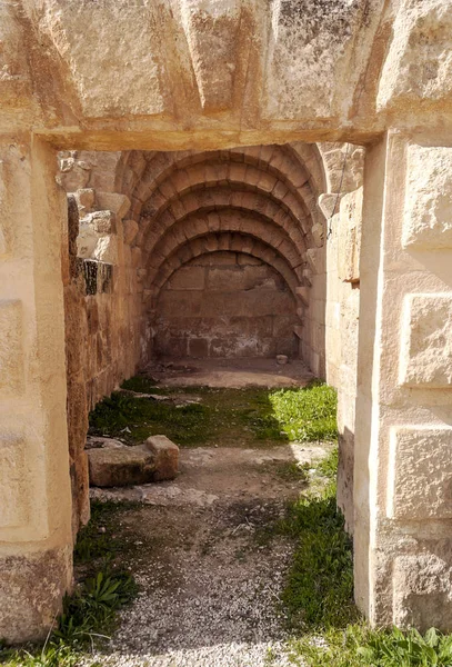 在一个阳光明媚的日子里 约旦杰拉人的考古遗迹 — 图库照片