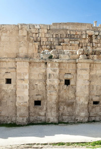 Romerska Arkeologiska Lämningar Jerash Jordanien Solig Dag — Stockfoto