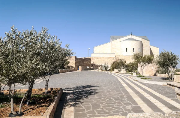 Berg Nebo Jordanien Einem Sonnigen Tag Der Berg Nebo Ist — Stockfoto