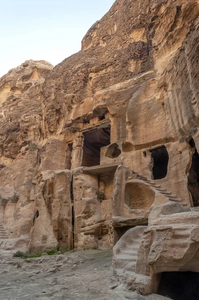 Ruiny Starověkého Města Petry Jordánsku Petra Důležitá Archeologická Lokalita Jordánsku — Stock fotografie