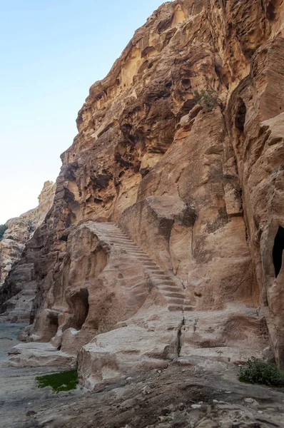 Ruiny Starověkého Města Petry Jordánsku Petra Důležitá Archeologická Lokalita Jordánsku — Stock fotografie