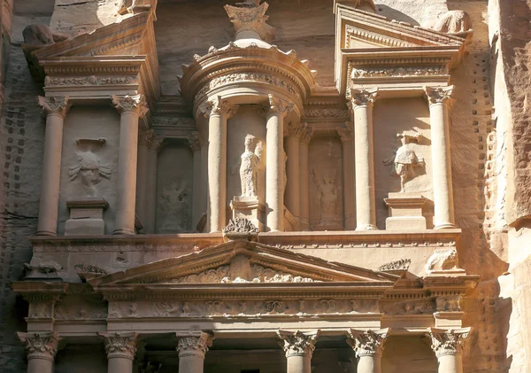 Ruínas Antiga Cidade Petra Jordânia Petra Importante Sítio Arqueológico Jordânia — Fotografia de Stock