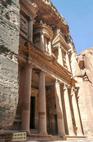 Ruínas Antiga Cidade Petra Jordânia Petra Importante Sítio Arqueológico Jordânia — Fotografia de Stock