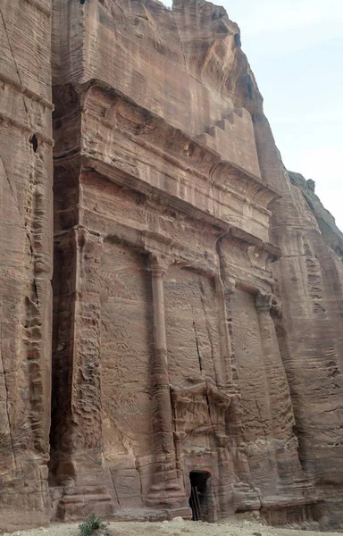 Ürdün Petra Antik Şehir Kalıntıları Petra Jordan Kimin Nüfusu Raqmu — Stok fotoğraf