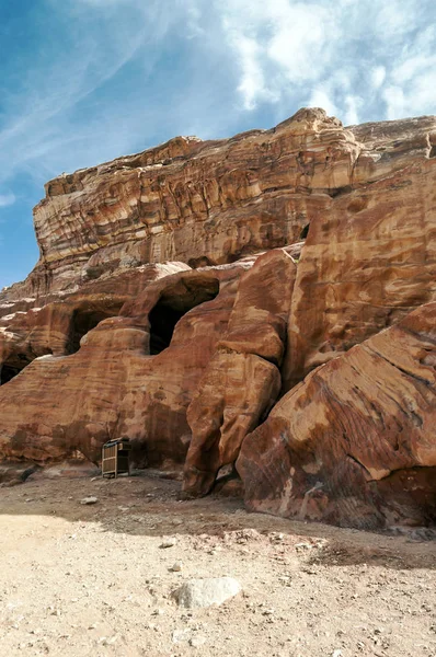 Ruinas Antigua Ciudad Petra Jordania Petra Importante Sitio Arqueológico Jordania —  Fotos de Stock