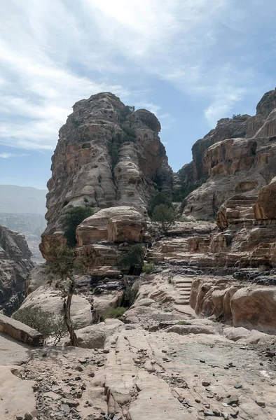 Ruinas Antigua Ciudad Petra Jordania Petra Importante Sitio Arqueológico Jordania — Foto de Stock