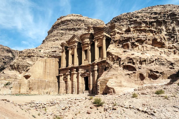 Ruínas Antiga Cidade Petra Jordânia Petra Importante Sítio Arqueológico Jordânia — Fotografia de Stock