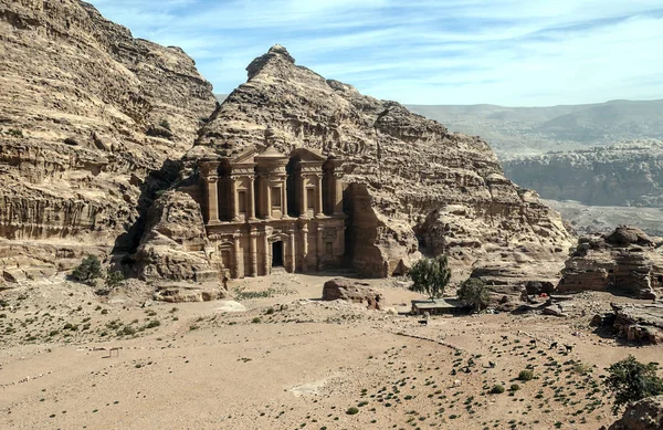 Ruinerna Den Antika Staden Petra Jordanien Petra Viktig Arkeologisk Plats — Stockfoto