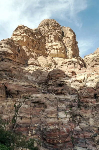 Ruinerna Den Antika Staden Petra Jordanien Petra Viktig Arkeologisk Plats — Stockfoto