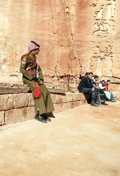 Petra Jordan Februar 2015 Touristen Petra Jordan Petra Ist Eine — Stockfoto