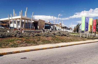 Amman, Ürdün-Şubat 2015. Jordan Asya başkenti Amman bulutlu bir günde.