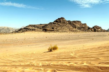 Wadi Rum desert in Jordan clipart