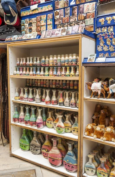 Amman Jordania Febrero 2015 Interior Una Tienda Recuerdos Árabe Capital — Foto de Stock