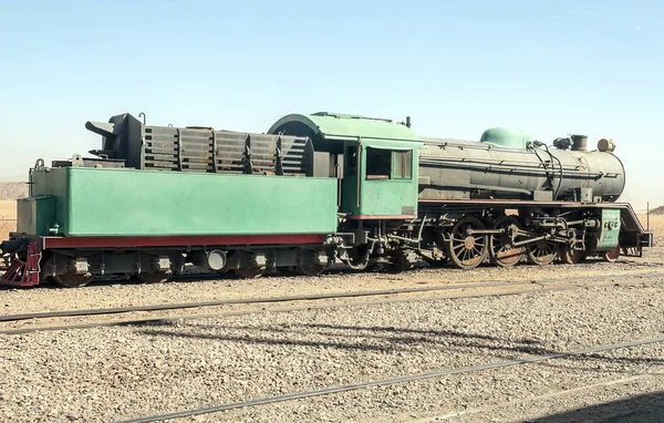Vagões Comboio Deserto Wadi Rum Jordânia — Fotografia de Stock