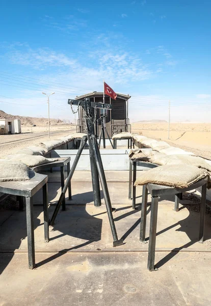 Wagonów Pociągu Pustyni Wadi Rum Jordanii — Zdjęcie stockowe