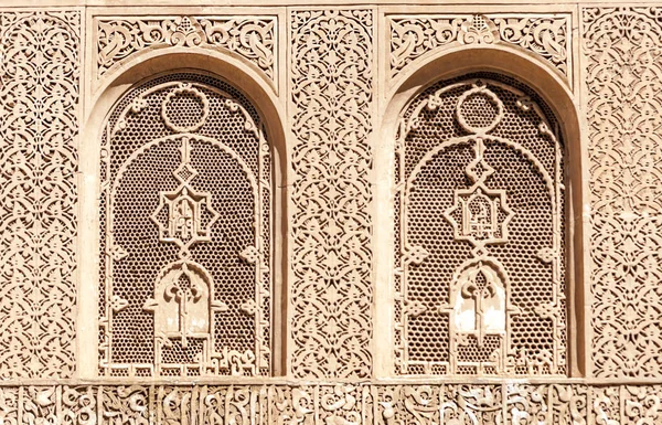 Стена Мечети Кутубия Кутубия Кутубия Джами Аль Кутубия Кутубийин Является — стоковое фото
