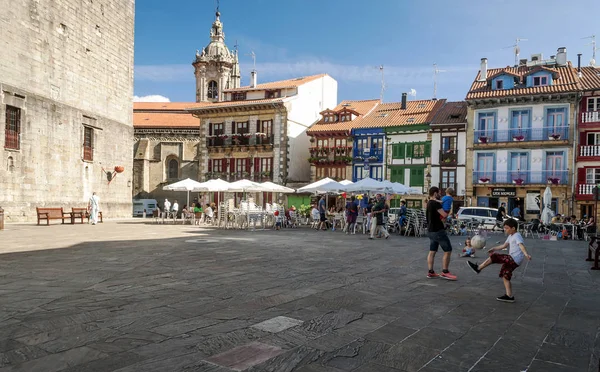 Hondarribia Španělsko Hondarribia Město Obec Regionu Baskicko Španělsko Nachází Extrémní — Stock fotografie