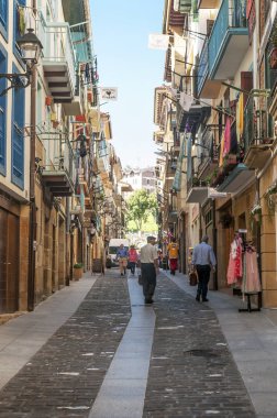 Zarauz Pais Vasco, Spain.Zarauz, bir kasaba ve Belediye Bask Ülkesi otonom bir Urola Costa bölgede Guipzcoa ili doğu kesiminde bulunan. 