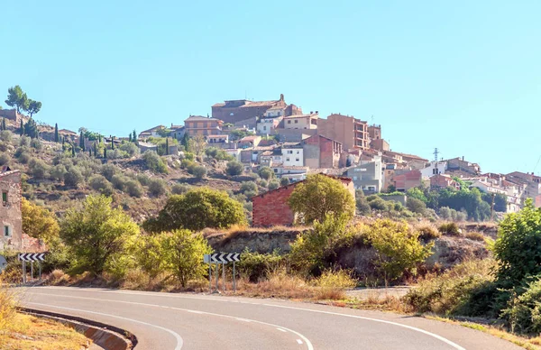 Landelijk Dorp Het Noorden Van Spanje Omringd Door Akkers Een — Stockfoto