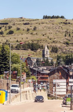Llivia, Catalonia, İspanya-Eylül 2015. Llivia Belediye İspanya Katalonya Özerk topluluğunda Gerona il ait olduğunu. Alt Cerdanya bölgesinin kuzeydoğu bölümünde yer alan Llivia bulunur
