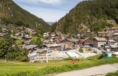Megeve, Auvernia, Fransa. Megeve bir komün ve Haute-Savoie, Bonneville bölgesi bölümünde Rhne-Alpes bölgesi yer yer olduğunu. 