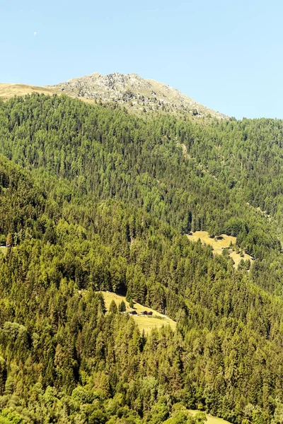 Montanhas Dos Alpes Suíços Vale Saint Luc Dia Ensolarado — Fotografia de Stock