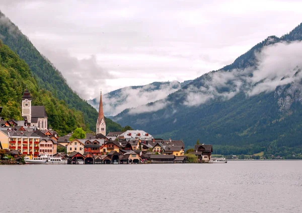 Danau Alpbach Pegunungan Alpen Hari Yang Cerah — Stok Foto