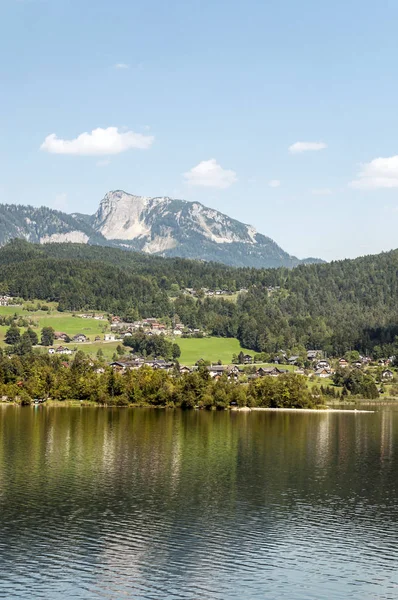 Lago Alpbach Nelle Alpi Austriache Una Giornata Sole — Foto Stock