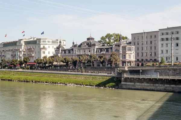 Salzburgo Austria Septiembre 2015 Salzburgo Cuarta Ciudad Más Poblada Austria —  Fotos de Stock