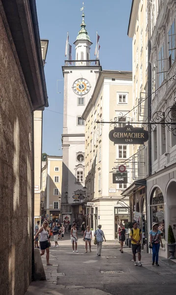 Salzburg Rakousko Září 2015 Salzburg Čtvrté Největší Město Rakousku Hlavní — Stock fotografie