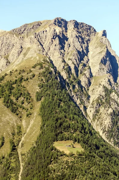 Montanhas Nos Alpes Austríacos Dia Ensolarado — Fotografia de Stock