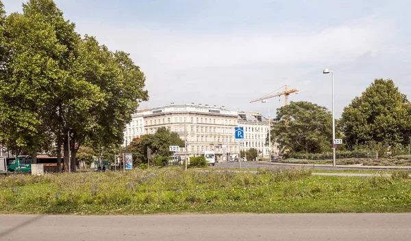 Viena Austria Septiembre 2015 Calles Viena Capital Austria Con Turistas — Foto de Stock