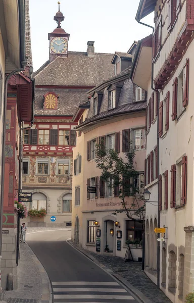 Stein Rhein Schaffhausen Schweiz September 2015 Stein Rhein Ist Eine — Stockfoto