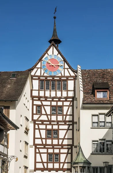 Stein Rhein Una Comuna Histórica Ciudad Suiza Del Cantón Schaffhausen —  Fotos de Stock