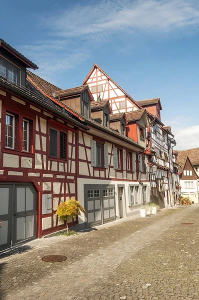 Stein Rhein Commune Historical Swiss City Canton Schaffhausen Located Eastern — Stock Photo, Image