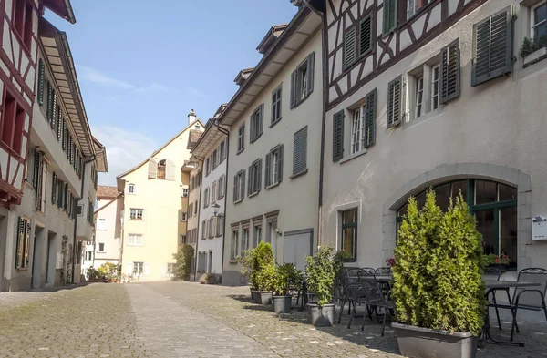 Stein Rhein Commune Historical Swiss City Canton Schaffhausen Located Eastern — Stock Photo, Image