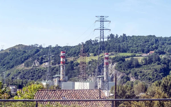 Polígono Las Industrias Químicas Llanes Asturias Norte España Día Soleado — Foto de Stock