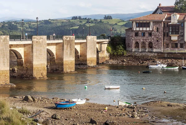 Ponte Sobre Mar San Vicente Barquera San Vicente Barquera Município — Fotografia de Stock
