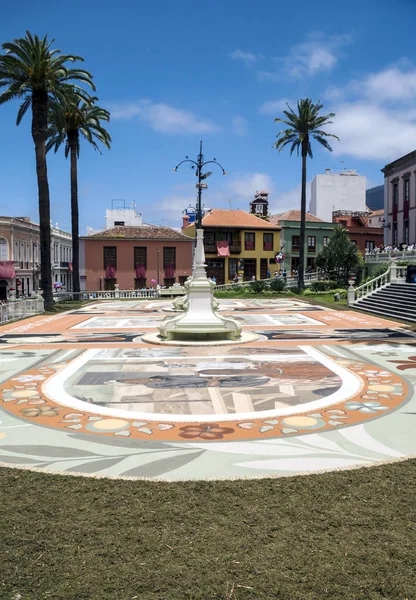 Ilha Canária Orotava Espanha Junho 2016 Povo Cidade Trabalhando Dia — Fotografia de Stock