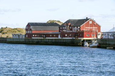 Harstad, Tromso, Norveç-Eylül 2016. Harstad bir şehir ve il Troms, Norveç olduğunu. 