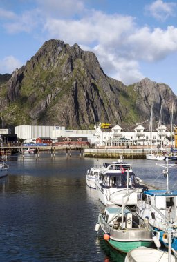 Harstad, Tromso, Norveç-Eylül 2016. Harstad bir şehir ve il Troms, Norveç olduğunu. 