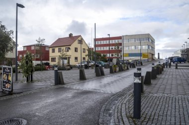 Harstad, Tromso, Norveç-Eylül 2016. Harstad bir şehir ve il Troms, Norveç olduğunu. 