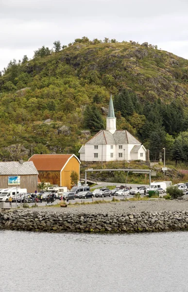 Harstad Tromso Noruega Septiembre 2016 Harstad Una Ciudad Municipio Provincia — Foto de Stock