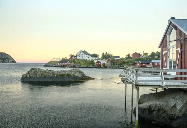 Nusfjord Uma Vila Piscatória Tranquila Arquipélago Lofoten Norte Noruega Anos — Fotografia de Stock