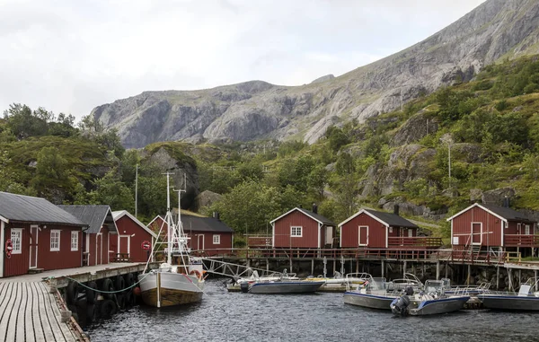 Nusfjord Ist Ein Ruhiges Fischerdorf Lofoten Archipel Nordnorwegen Vor Fünfzig — Stockfoto