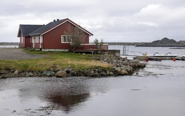 Nusfjord Lugn Fiskeby Lofotens Skärgård Norra Norge För Femtio Sedan — Stockfoto