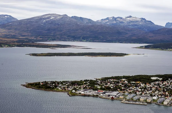 ボードー ヌールラン県 2016 年ノルウェー 曇りの日にボーデ港 Bod は自治体とノルウェーの都市 ヌールラン県 番目の首都北ノルゲ地域で最も人口の多い町 — ストック写真