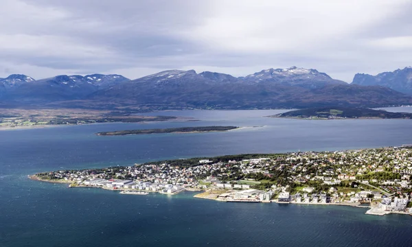 Bodó Nordland Norvégia Szeptember 2016 Bodó Harbor Felhős Bod Önkormányzat — Stock Fotó